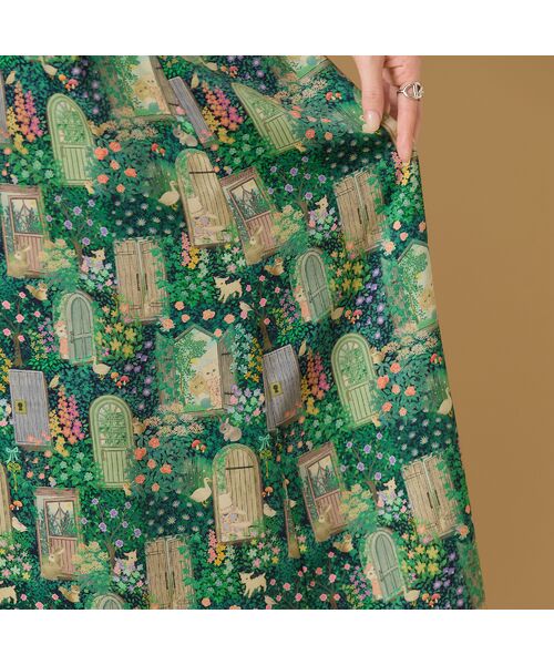 Rose Tiara / ローズティアラ ミニ丈・ひざ丈ワンピース | 【22fabric】シークレットガーデン/ ワンピース | 詳細11