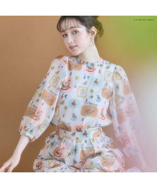 Rose Tiara / ローズティアラ シャツ・ブラウス | 【くらはしれいコラボ】MIXPTボリュームスリーブブラウス | 詳細3