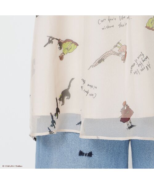 Rose Tiara / ローズティアラ シャツ・ブラウス | 【くらはしれいコラボ】クロネコPTピンタックフリルカラーブラウス | 詳細19