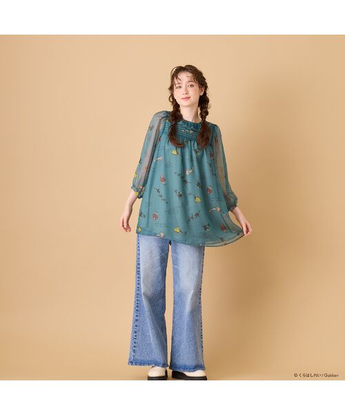 Rose Tiara / ローズティアラ シャツ・ブラウス | 【くらはしれいコラボ】クロネコPTピンタックフリルカラーブラウス | 詳細10