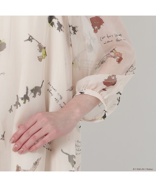 Rose Tiara / ローズティアラ シャツ・ブラウス | 【くらはしれいコラボ】クロネコPTピンタックフリルカラーブラウス | 詳細17