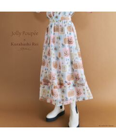 Rose Tiara / ローズティアラ ミニ・ひざ丈スカート | 【くらはしれいコラボ】MIXPTボリュームタックスカート