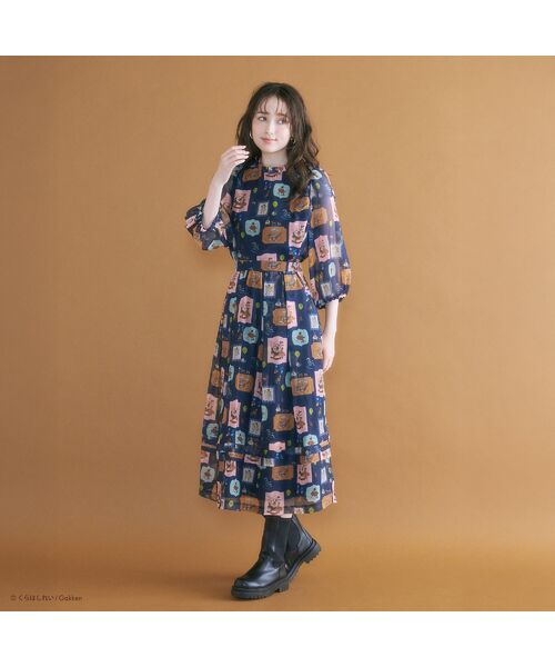 Rose Tiara / ローズティアラ ミニ・ひざ丈スカート | 【くらはしれいコラボ】MIXPTボリュームタックスカート | 詳細3