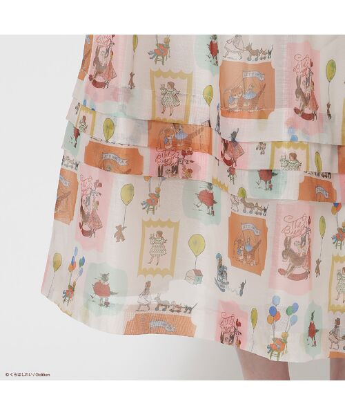 Rose Tiara / ローズティアラ ミニ・ひざ丈スカート | 【くらはしれいコラボ】MIXPTボリュームタックスカート | 詳細12