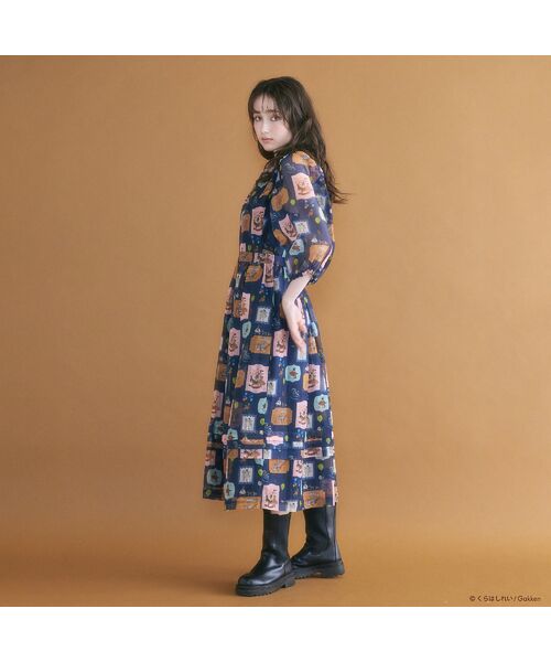 Rose Tiara / ローズティアラ ミニ・ひざ丈スカート | 【くらはしれいコラボ】MIXPTボリュームタックスカート | 詳細4