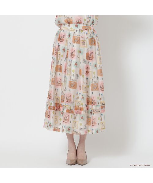 Rose Tiara / ローズティアラ ミニ・ひざ丈スカート | 【くらはしれいコラボ】MIXPTボリュームタックスカート | 詳細6