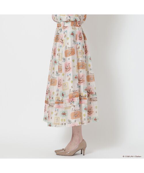 Rose Tiara / ローズティアラ ミニ・ひざ丈スカート | 【くらはしれいコラボ】MIXPTボリュームタックスカート | 詳細7