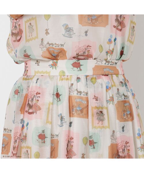 Rose Tiara / ローズティアラ ミニ・ひざ丈スカート | 【くらはしれいコラボ】MIXPTボリュームタックスカート | 詳細9