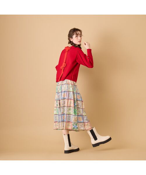 Rose Tiara / ローズティアラ ミニ・ひざ丈スカート | 【22fabric】ハンカチコレクター/ スカート | 詳細2