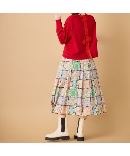 Rose Tiara / ローズティアラ ミニ・ひざ丈スカート | 【22fabric】ハンカチコレクター/ スカート | 詳細3