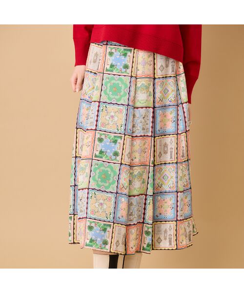 Rose Tiara / ローズティアラ ミニ・ひざ丈スカート | 【22fabric】ハンカチコレクター/ スカート | 詳細4