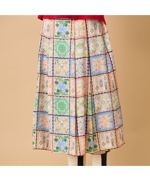 Rose Tiara / ローズティアラ ミニ・ひざ丈スカート | 【22fabric】ハンカチコレクター/ スカート | 詳細5