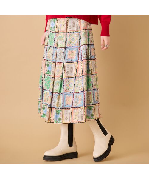 Rose Tiara / ローズティアラ ミニ・ひざ丈スカート | 【22fabric】ハンカチコレクター/ スカート | 詳細6