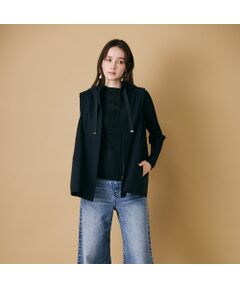 Rose Tiara / ローズティアラ ベスト | サイドタックフード付きジレ