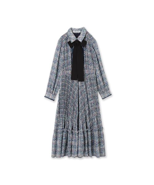 Rose Tiara / ローズティアラ ミニ丈・ひざ丈ワンピース | ツィードプリントワンピース | 詳細14