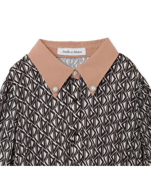 Rose Tiara / ローズティアラ ミニ丈・ひざ丈ワンピース | ビジュー釦ヴィンテージ風ワンピース | 詳細12