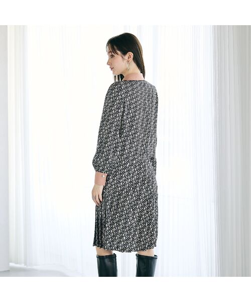 Rose Tiara / ローズティアラ ミニ丈・ひざ丈ワンピース | ビジュー釦ヴィンテージ風ワンピース | 詳細3