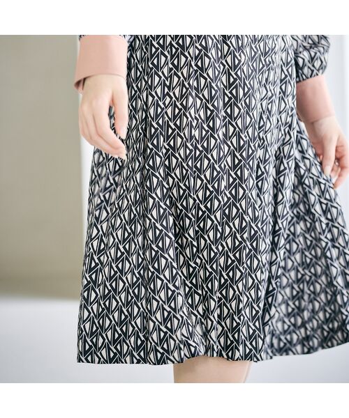 Rose Tiara / ローズティアラ ミニ丈・ひざ丈ワンピース | ビジュー釦ヴィンテージ風ワンピース | 詳細9