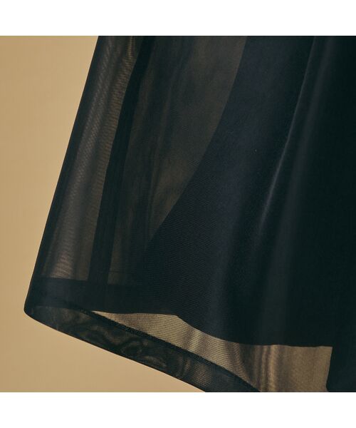 Rose Tiara / ローズティアラ ミニ丈・ひざ丈ワンピース | 【M-StyleLuxeコラボ】【人気のため追加】メッシュスカートワンピース | 詳細7