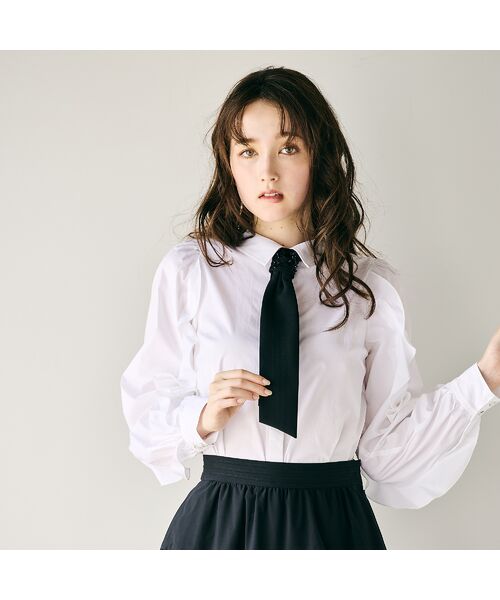 Rose Tiara / ローズティアラ シャツ・ブラウス | ビジューネクタイ付きシャツ | 詳細1