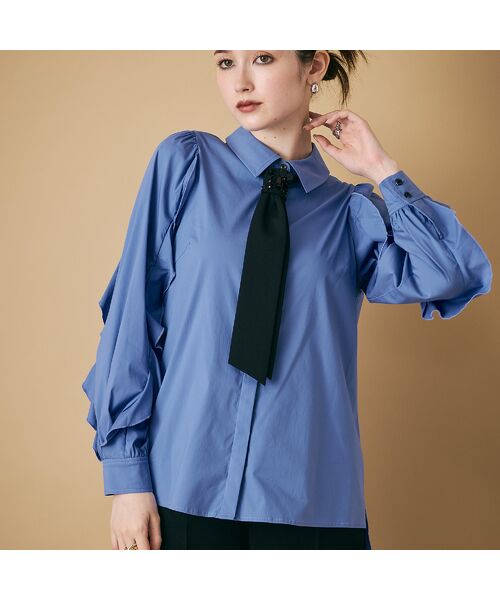 Rose Tiara / ローズティアラ シャツ・ブラウス | ビジューネクタイ付きシャツ | 詳細7