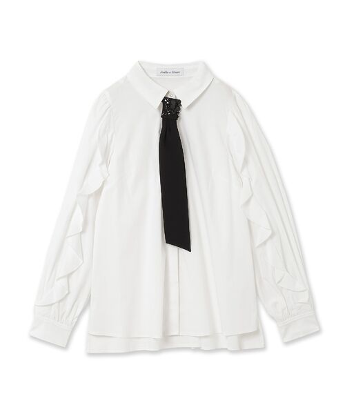 Rose Tiara / ローズティアラ シャツ・ブラウス | ビジューネクタイ付きシャツ | 詳細12