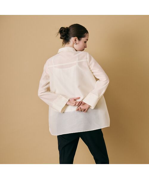 Rose Tiara / ローズティアラ シャツ・ブラウス | 立体フラワーモチーフ付きブラウス | 詳細3