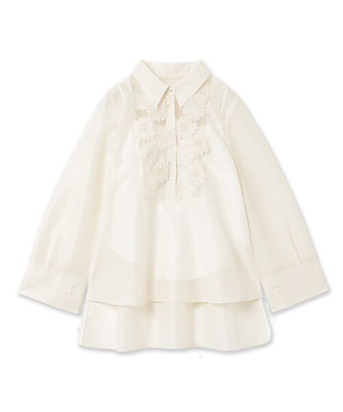 Rose Tiara / ローズティアラ シャツ・ブラウス | 立体フラワーモチーフ付きブラウス | 詳細15