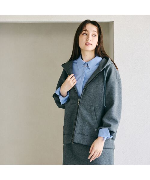 Rose Tiara/ローズティアラ 【セットアップ対応】肉厚ダンボールデザインパーカー グレー 42 Rose Tiara/ローズティアラ 【セットアップ対応】肉厚ダンボールデザインパーカー グレー 42