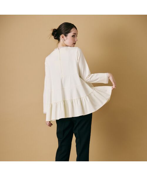 Rose Tiara / ローズティアラ シャツ・ブラウス | 胸元フラワー×レースブラウス | 詳細6