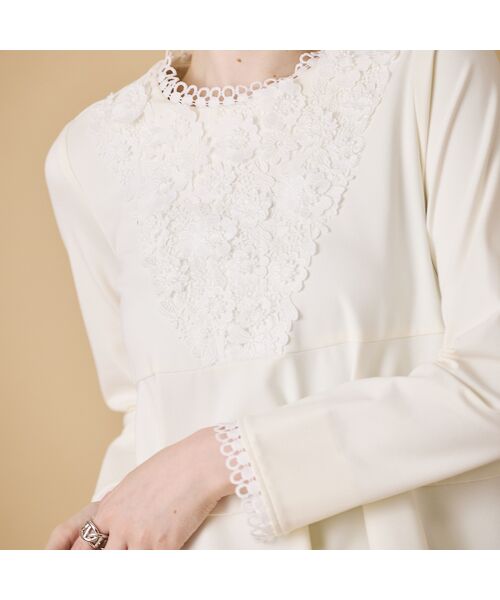 Rose Tiara / ローズティアラ シャツ・ブラウス | 胸元フラワー×レースブラウス | 詳細7