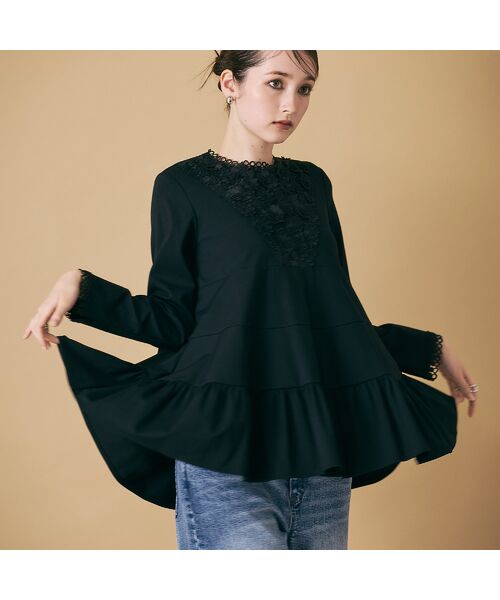 Rose Tiara / ローズティアラ シャツ・ブラウス | 胸元フラワー×レースブラウス | 詳細9