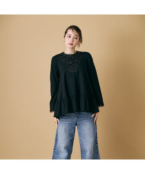 Rose Tiara / ローズティアラ シャツ・ブラウス | 胸元フラワー×レースブラウス | 詳細12