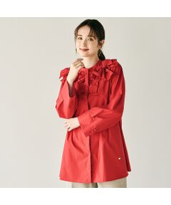 <b>Audie a Muses × M-StyleLuxeコラボアイテム</b><br><br>《Design》<br>・クラシックな女性らしさを演出してくれるブラウスです。<br>・たくさんついたリボンモチーフが顔を飾り、遊び心あるコーディネートを実現。<br>・すっきりとした身頃や袖が、リボンモチーフを強調したデザイントップス。<br>・きちんと見えするシャツ素材に、リボンモチーフでかわいらしさもUP。<br><br><br>【M-StyleLuseコラボアイテム】<br>ブラウス/ 83035514<br>ワンピース/ 83015514<br><br>■洗濯：水洗い可<br>■透け感：なし<br>■裏地：なし<br>■ポケット：なし<br><br>《Fabric》<br>・ストレッチ機能を持つ糸を打ち込みコンパクト感をプラス。<br>・最後にバイオ加工で仕上げ、より柔らかい風合いに。<br><br><font color='#6495ed'>Rose Tiara with M-StyleLuxe</font><br>愛知県を拠点にリボンのプロを目指す全国初のリボン協会。<br>ママ、主婦、女性の起業を応援する協会では全国にサロンを持ち、ハンドメイドリボンの販売、ワークショップを開催しています。<br><br><br>【お取り扱い等について】<br>・取り扱いについては、商品についている品質表示でご確認ください。<br>・照明の関係により、実際よりも色味が違って見える場合があります。<br>またパソコン・スマートフォンなどの環境により、若干製品と画像のカラーが異なる場合もございます。予めご了承ください。<br>・商品画像はサンプルのため、色味やサイズ、プリント位置、仕様などに変更がある場合がございますので、予めご了承ください。<br><br><br><b>Audie a Muses / オーディア ミューズ</b><br>スタンダードなアイテムに女性らしい柔らかさを加え、モードに仕上げたオーディアミューズ。<br>コンサバティブになりすぎず、構築的なシルエットと手の込んだディティールで織りなすクチュール感のあるアイテム。<br>上質なエレガンスを纏い、自分らしくオシャレを楽しむ女性に向けた華やぎ感のあるフェミニンモードを提案。<BR>