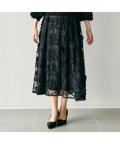 Rose Tiara / ローズティアラ ミニ・ひざ丈スカート | チュールレーススカート