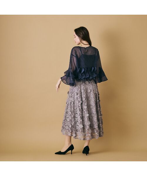 Rose Tiara / ローズティアラ ミニ・ひざ丈スカート | チュールレーススカート | 詳細3