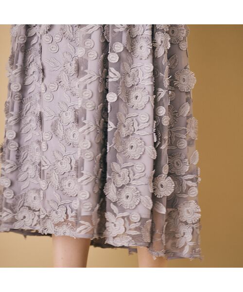 Rose Tiara / ローズティアラ ミニ・ひざ丈スカート | チュールレーススカート | 詳細5
