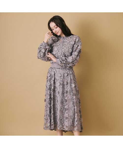 Rose Tiara / ローズティアラ ミニ・ひざ丈スカート | チュールレーススカート | 詳細6