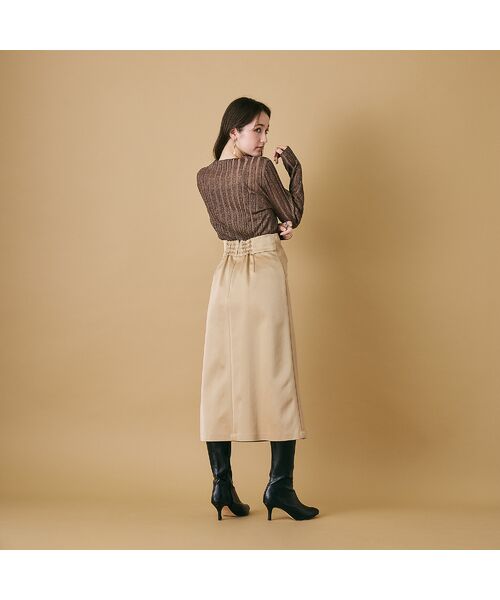 Rose Tiara / ローズティアラ ミニ・ひざ丈スカート | ウエストビッグリボンスカート | 詳細4