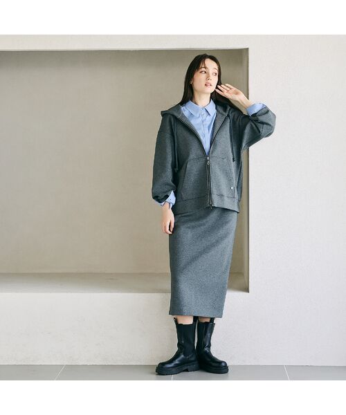 Rose Tiara / ローズティアラ ミニ・ひざ丈スカート | 【セットアップ対応】肉厚ダンボールタイトスカート | 詳細4