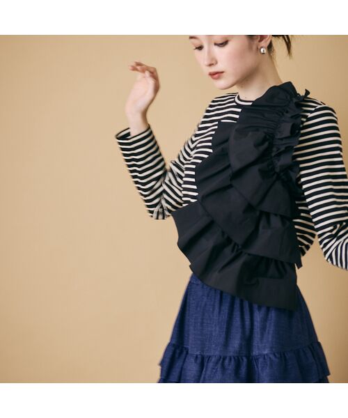 Rose Tiara / ローズティアラ カットソー | ショルダーフリル付きカットソー | 詳細1