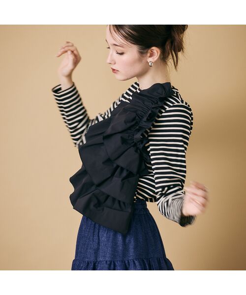 Rose Tiara / ローズティアラ カットソー | ショルダーフリル付きカットソー | 詳細2