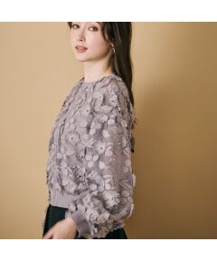 Rose Tiara / ローズティアラ カーディガン・ボレロ | チュールレースカーディガン