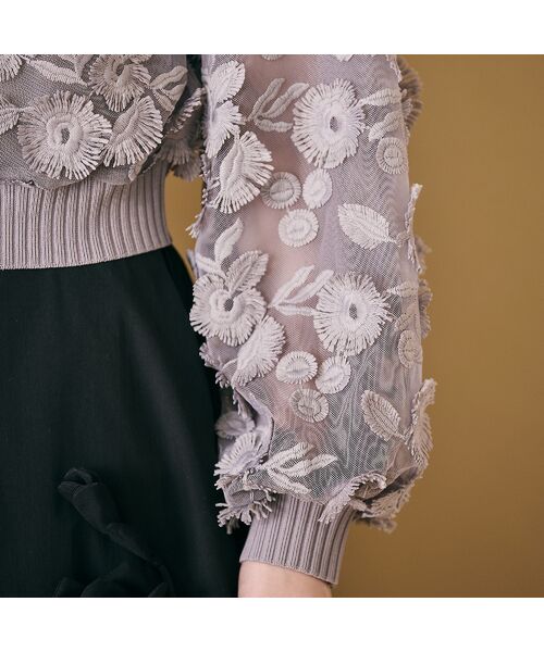 Rose Tiara / ローズティアラ カーディガン・ボレロ | チュールレースカーディガン | 詳細3