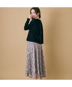 Rose Tiara / ローズティアラ ニット・セーター | バックリボンニットプルオーバー