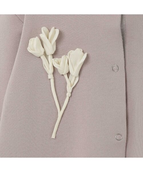 Rose Tiara / ローズティアラ ニット・セーター | 立体フラワーモチーフ付きカーディガン | 詳細15