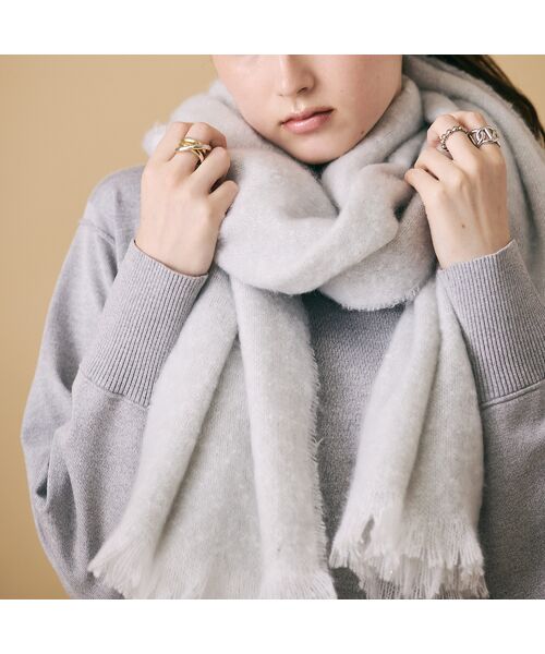 Rose Tiara / ローズティアラ マフラー・ショール・スヌード・ストール | ブークレーシャギーラメムジストール | 詳細8