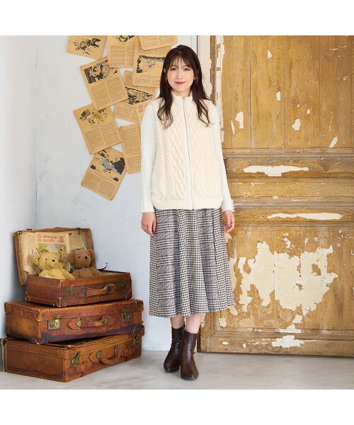 Rose Tiara / ローズティアラ その他アウター | ケーブルニットドッキングベスト | 詳細2