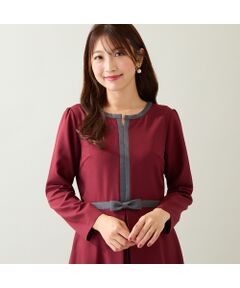 さゆちゃん ローズティアラ プリーツ袖切替ワンピース 黒 ワンピース 新品 さゆちゃん ローズティアラ プリーツ袖切替ワンピース 黒