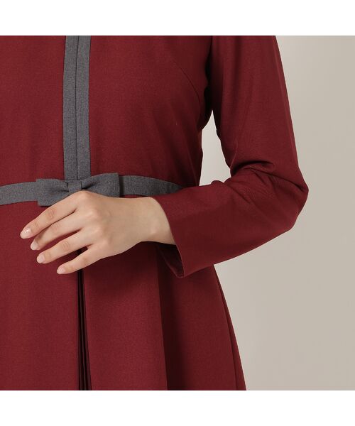 Rose Tiara / ローズティアラ ミニ丈・ひざ丈ワンピース | 【美シルエット】【イージーケア/UVカット】シフォンプリーツ切替ワンピース | 詳細15